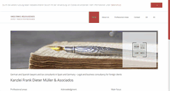 Desktop Screenshot of abogadomueller.de